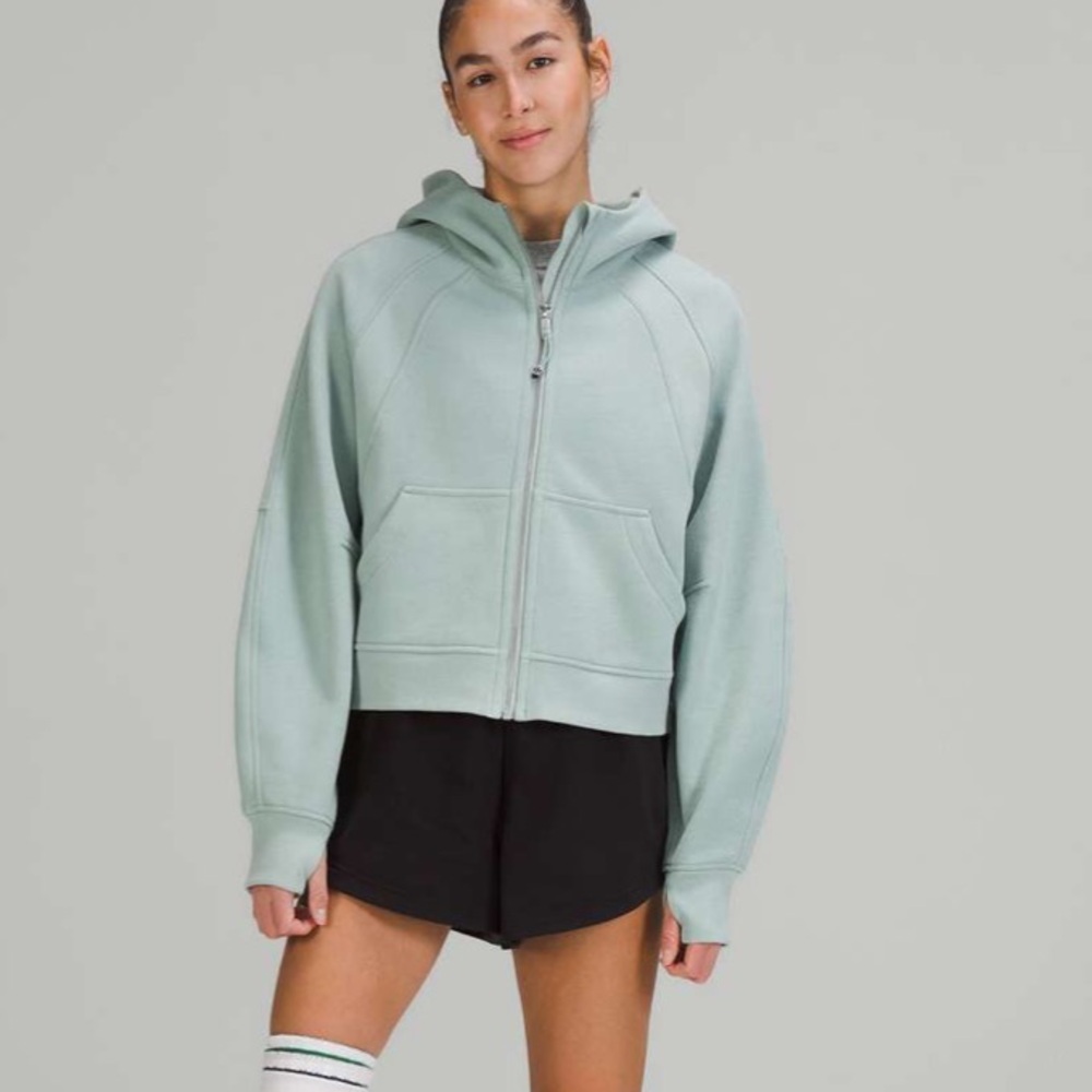 Lululemon Scuba Oversized Full-Zip
Silver Blue Green Gray XS/S NWT